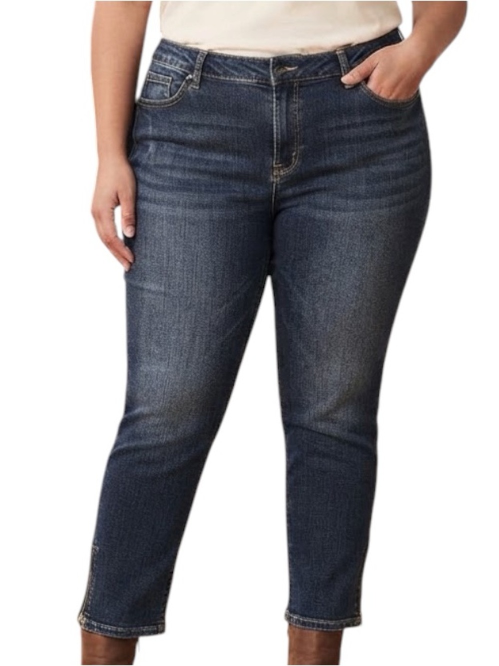 BITTEN SARAH JESSICA PARKER Ankle Zip Skinny Jeans 16
